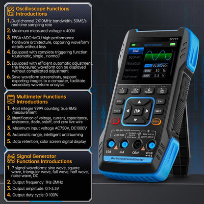 🔥50% rabatt under en begränsad tid🔥2C23T Digital Oscilloscope Multimeter DDS Generator 3 in 1