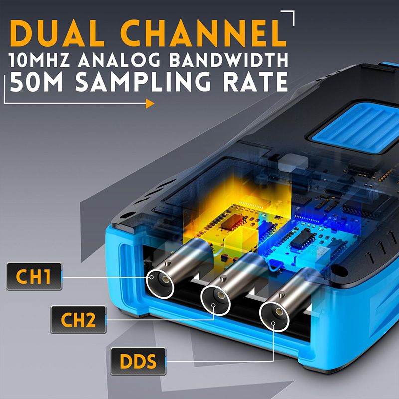 🔥50% rabatt under en begränsad tid🔥2C23T Digital Oscilloscope Multimeter DDS Generator 3 in 1