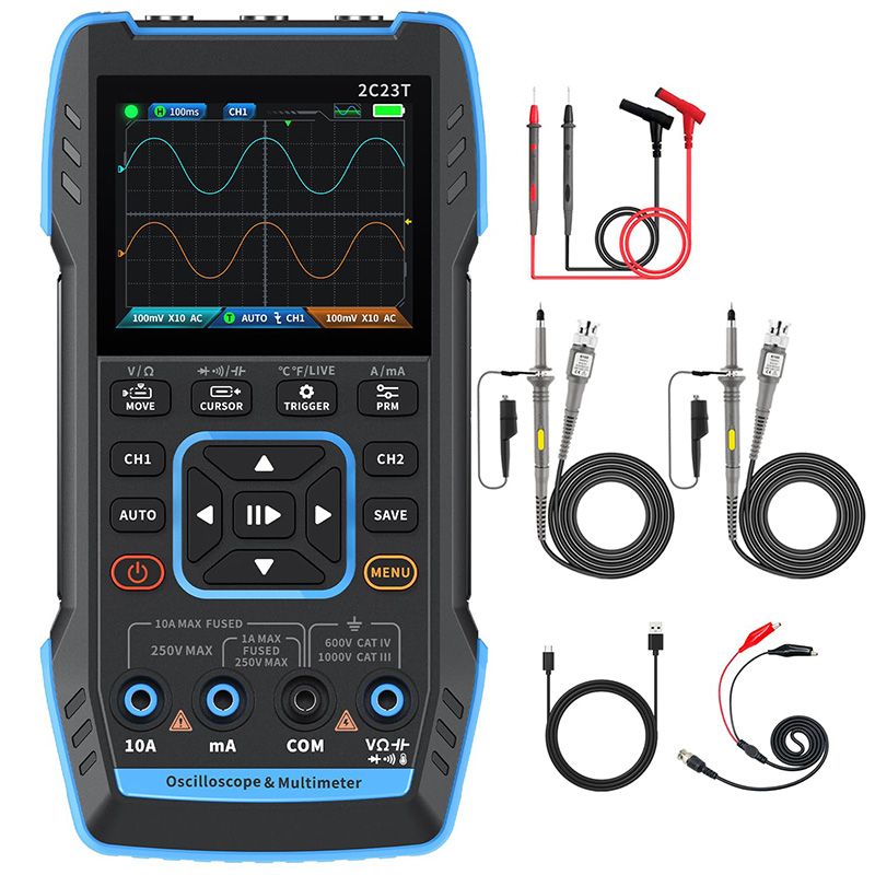 🔥50% rabatt under en begränsad tid🔥2C23T Digital Oscilloscope Multimeter DDS Generator 3 in 1