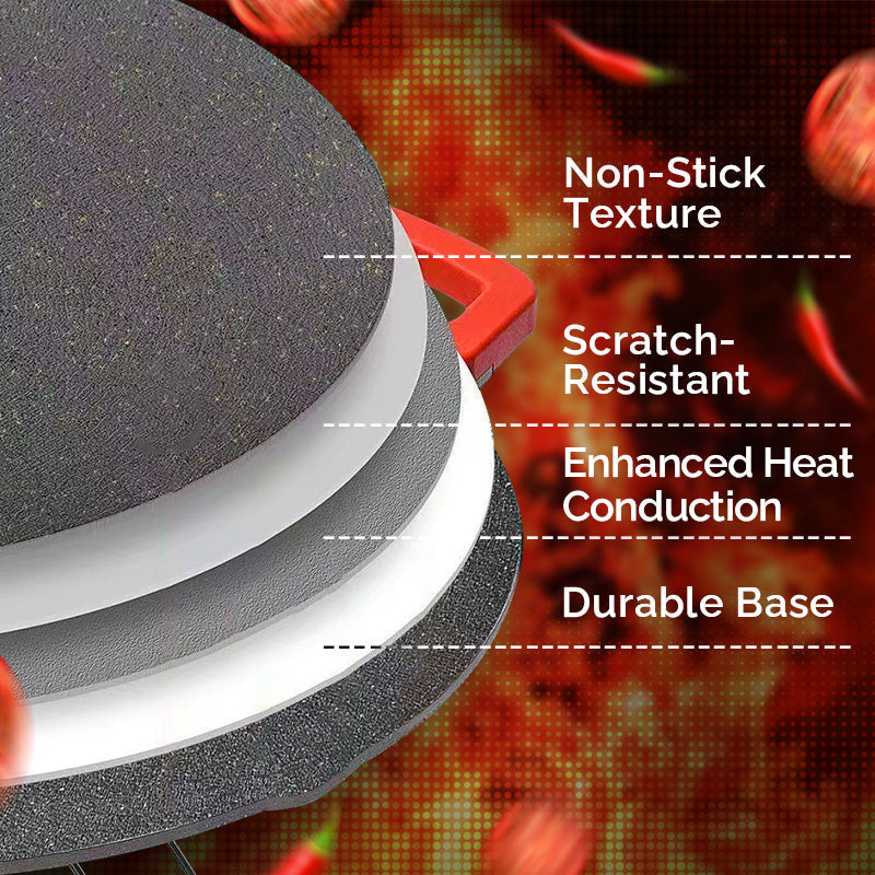 🔥Non-stick elektrisk grillpanna för inomhusbruk