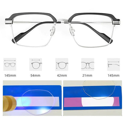 🔥Fashionable Anti-blue Light Square Myopic Glasses