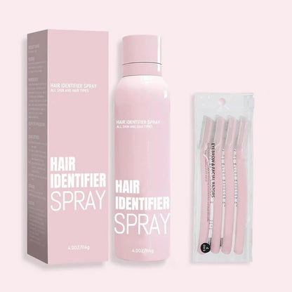 Haaridentificatiespray + dermaplanerset