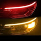 🎉 2026 REA — Över 28 000 sålda!💡 2-pack Flexibel LED-flytande signallampa för bil - Vattentät Tvåfärgad 12V Slinga ⚡