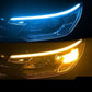 🎉 2026 REA — Över 28 000 sålda!💡 2-pack Flexibel LED-flytande signallampa för bil - Vattentät Tvåfärgad 12V Slinga ⚡