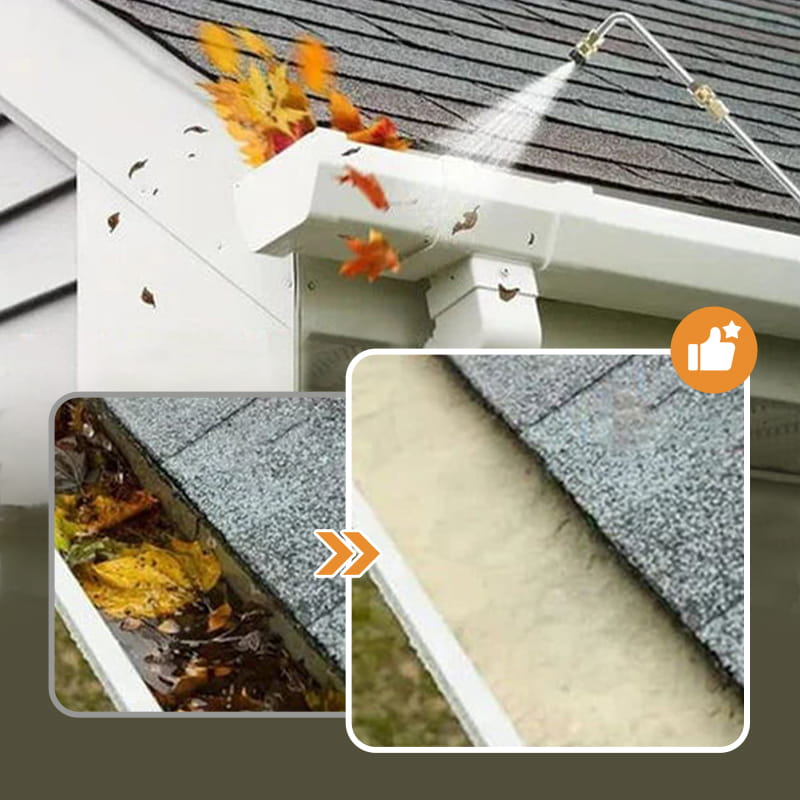 🔥Högtrycksvattenpistol med förlängningsstång i rostfritt stål