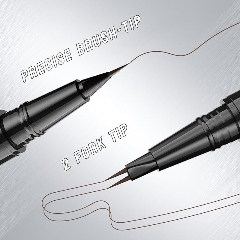 2 i 1 flytande ögonbrynspenna - vatten- och svettbeständig