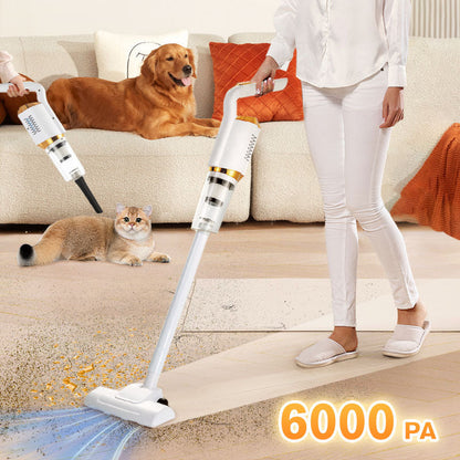 📢Specialpris på 499kr!!!🔥🔥🔥 Sladdlös Dammsugare - 6000PA Kraftfull Sugförmåga för Hem och Bil