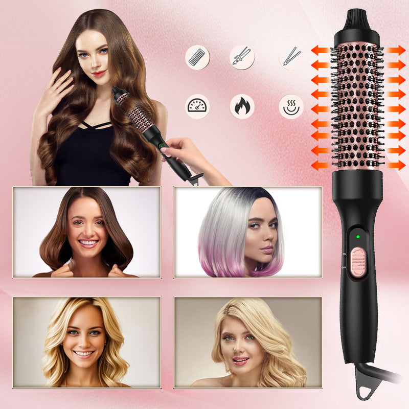 🤩 Begränsad het försäljning 💖🔥3 i 1 Termisk borste 32mm Curling Iron Brush