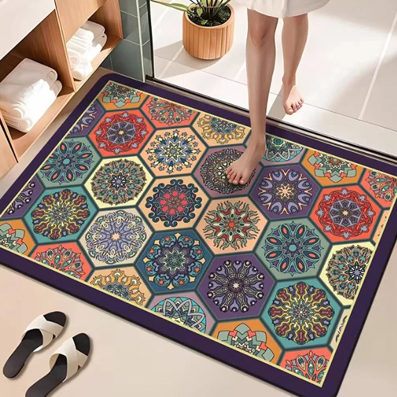 ✨Få 50% rabatt💖Bohemisk geometrisk dörrmatta för entrén