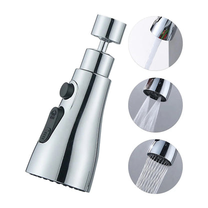 Kran med roterande sprayhuvud + adapter