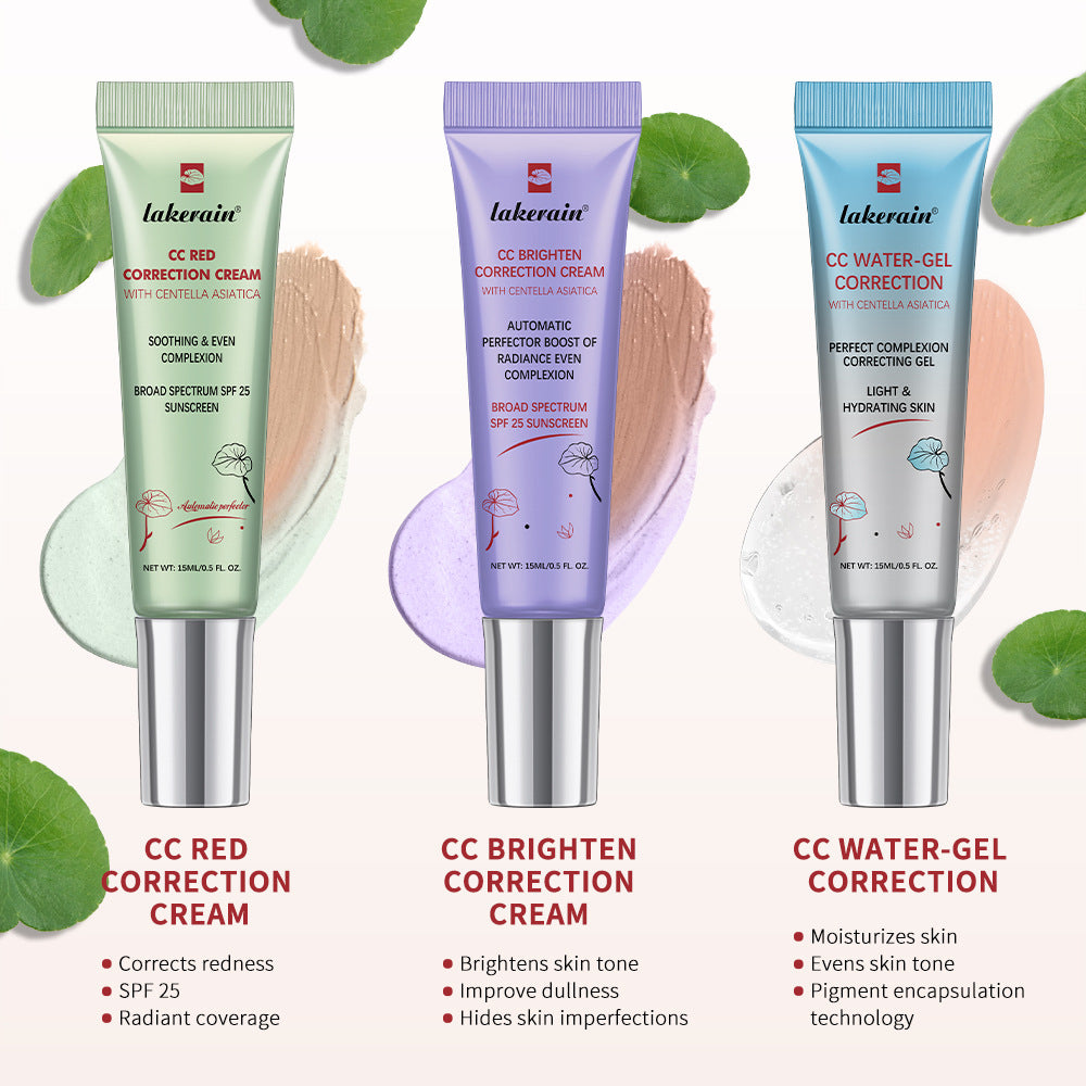 Naturlig Röd Ljusande Vatten-Gel Korrektionskräm