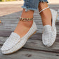 Leopardmönstrade slip-on loafers för damer