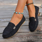 Leopardmönstrade slip-on loafers för damer