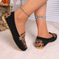 Leopardmönstrade slip-on loafers för damer