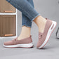 Dam lätta andningsbara slip-on fritidsskor
