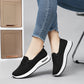 Dam lätta andningsbara slip-on fritidsskor