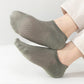 Herr enfärgade mesh-sockor med andningsfunktion