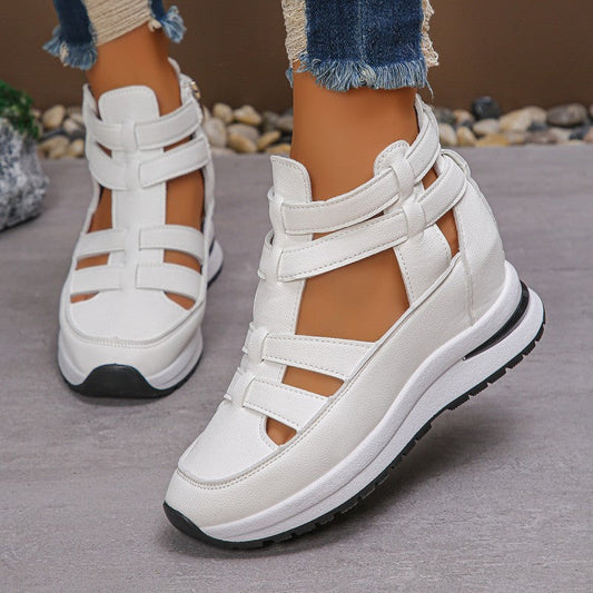 🔥Bekväma lätta wedge sandaler med dragkedja i sidan