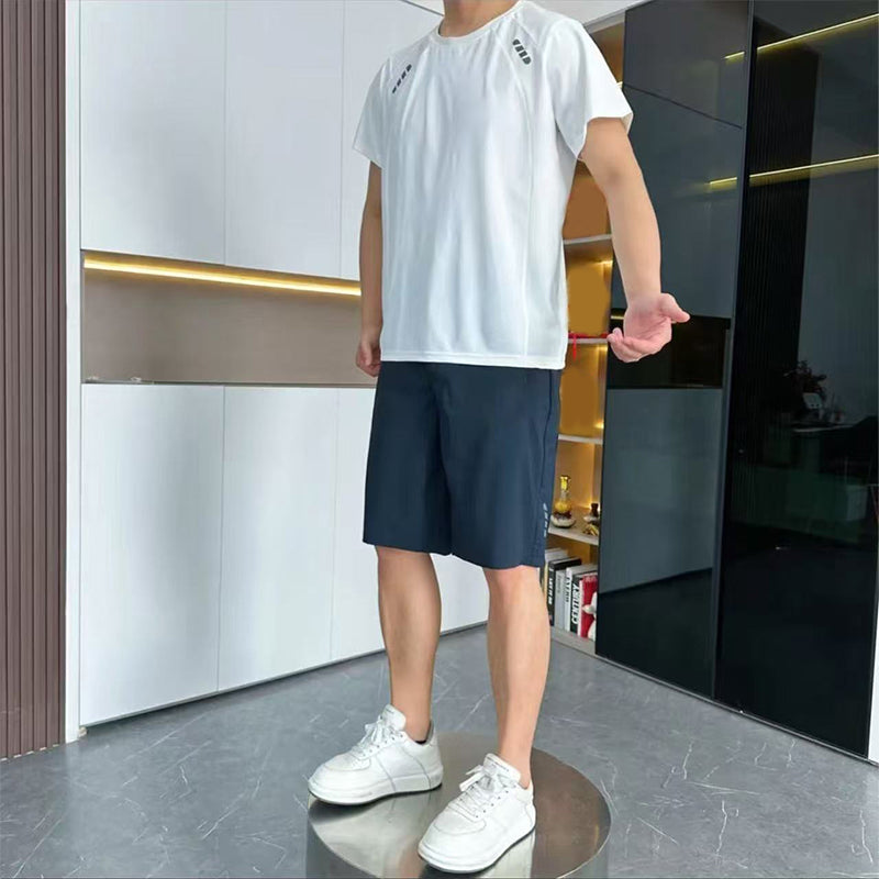 🔥Män Lätt Casual T-Shirt Shorts 2-delad uppsättning