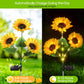🌻 50% RABATT NU! 🌞 Solros Solenergidriven Trädgårdslykta – LED-belysning & Realistisk Design ✨