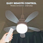 🔥SISTA DAGEN – 50 % RABATT🌬️ 2-i-1 fjärrstyrd takfläkt med LED-belysning – energieffektiv, tyst motor och perfekt för hemmet 🏠