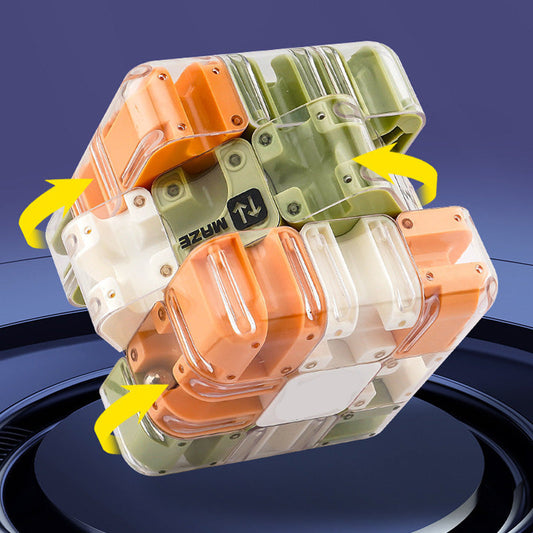 🧩Stor labyrint 3D-pussel labyrint kub - engagerande hjärngympa leksa