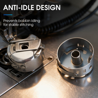 Stålspolehus för symaskin