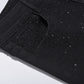 Smalpassade svarta jeans med strassdekorationer