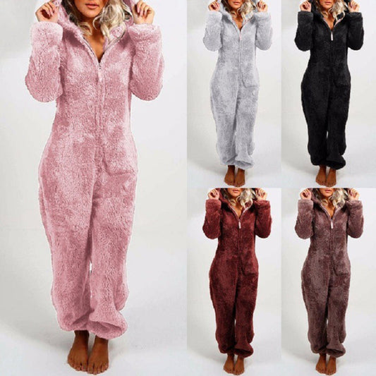 ✨🦊 Ultrasoft Onsie med Huvudbonad för Avslappning – Dyrbar Stoff, Lekfull Design & Bekväm Passform (Ett Must för Hemavslappning!)