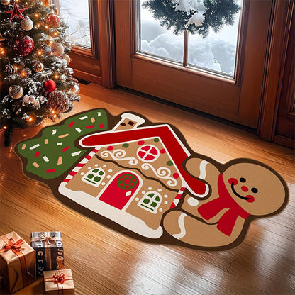 ⏳Tidsbegränsat 50 % rabatt⏰Dörrmatta med julpepparkaksgubbe🎄🎅
