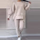 👚 50% RABATT NU! ✨ Avslappnat Set med Sweatshirt och Leggings för Kvinnor
