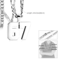 Halsband med nummerpendant 67
