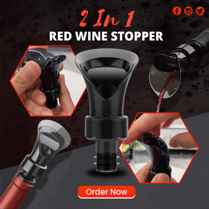 🍷 BEGRÄNSAD TID 50% RABATT! 🧪 2-i-1 Vinsparare – Vakuumpump & förseglare, bevarar fräscheten & aromen ✨
