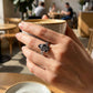 Bohemisk vintage ring med blommönster