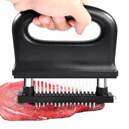 🥩 50% RABATT! 🎉 Köttmörkare med 48 rostfria stålblad – Mörar kött snabbt & enkelt – Perfekt för grill, stek eller marinader – ger saftigare resultat på nolltid 🔥✨