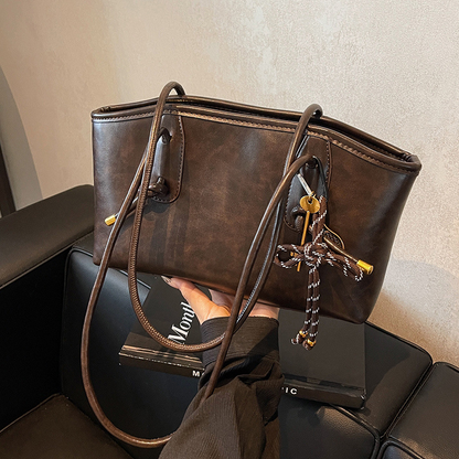 👜 50% RABATT 📸 | Y2K Axelväska i PU-Läder – Trendig Retro & Slitstark