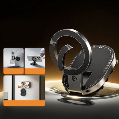 Multifunktionellt magnetiskt och sugande telefonstativ