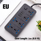 🔥🎁Nyhet 50 % RABATT🔥Eluttag med flera uttag och lång förlängningssladd – USB-laddningsportar ingår