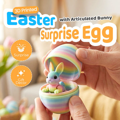 💐 50% RABATT! ⏰Påskpyntande ägg – Rörlig kanin för samlare 🎁🌷【Särskilt erbjudande för högtider】