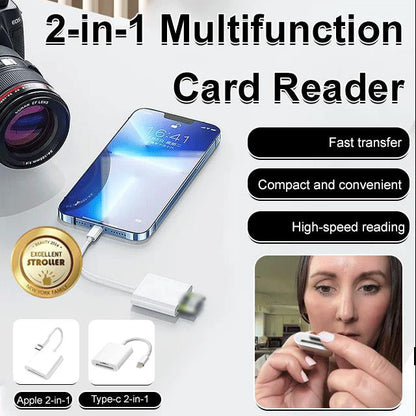 ✨Över 50 000 sålda! 🎁✨5-i-1-läsare för Android – dubbel USB-C-adapter