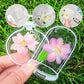 🌸 Transparenta Bokmärken med Torkade Blommor (med gratis spetsband) 🦋