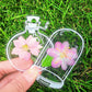 🌸 Transparenta Bokmärken med Torkade Blommor (med gratis spetsband) 🦋