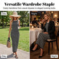 👗 60% RABATT! ✨ Ärmlös Randig Ribbstickad Klänning – Figurnära, Bekväm & Perfekt för Sommar & Vardag 🌸