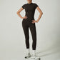 👚 50% RABATT! 🏃 Tvådelat Bomullssportset för Damer – Tröja & Leggings, Bekvämt & Perfekt för Träning & Fritid 💪