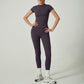 👚 50% RABATT! 🏃 Tvådelat Bomullssportset för Damer – Tröja & Leggings, Bekvämt & Perfekt för Träning & Fritid 💪