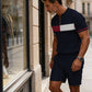 Herrars Kvartklingsskjorta & Shorts Set