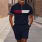Herrars Kvartklingsskjorta & Shorts Set