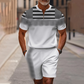 Herrars Kvartklingsskjorta & Shorts Set