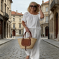 👚 50% RABATT 👖 | 2-delat Set med Topp & Byxor – Elegant Rundhals & Vida Ben
