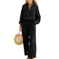 👗 50 % RABATT NU! ☀️ Elegant tvådelat set i linneimitation för dam – andas, avslappnad passform och justerbar midja 🌿